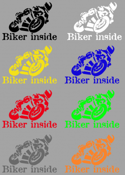 Aufkleber Biker inside